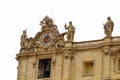 St. Peter basilica clock tower Vatican Royalty Free Stock Photo